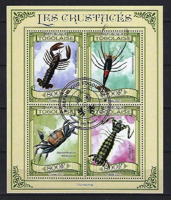 Togo 2021 (384) série complète de 4 timbres oblitérés