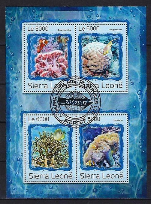 Sierra Leone 2016 (386) série complète de 4 timbres oblitérés