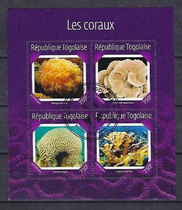 Togo 2016 (387) série complète de 4 timbres oblitérés