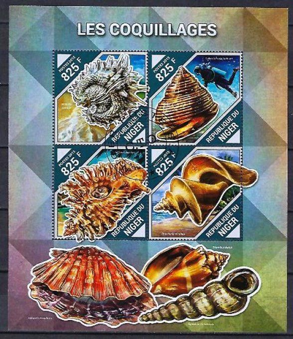 Niger 2015 (389) série complète de 4 timbres oblitérés