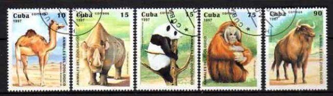 Cuba 1997 (38) série complète de 5 timbres oblitérés