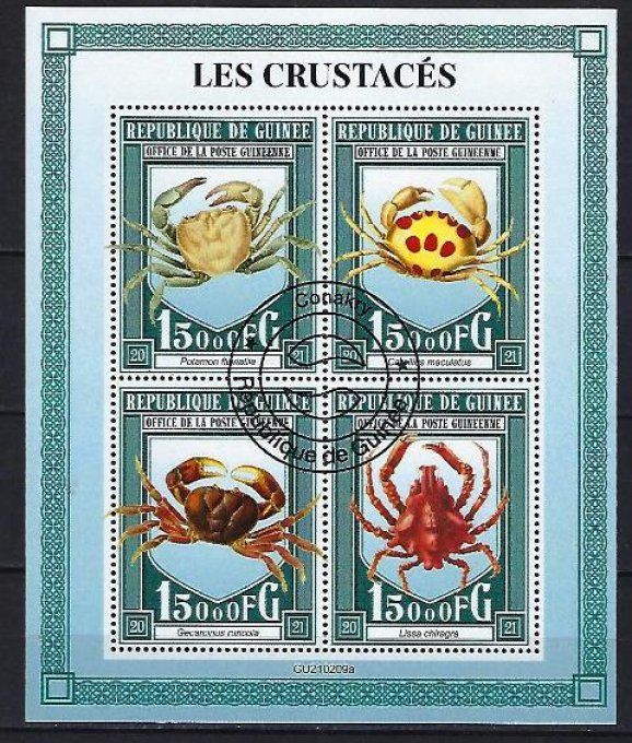 Guinée 2021 (394) série complète de 4 timbres oblitérés