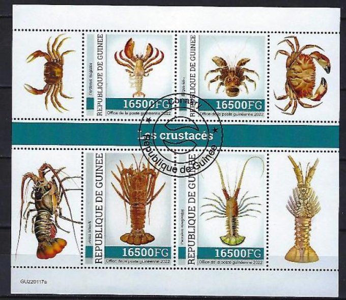Guinée 2022 (395) série complète de 4 timbres oblitérés