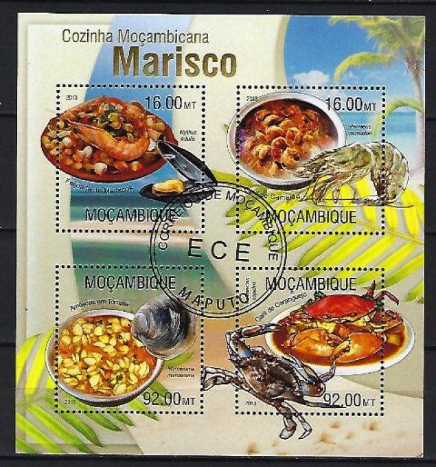 Mozambique 2013 (405) série complète de 4 timbres oblitérés