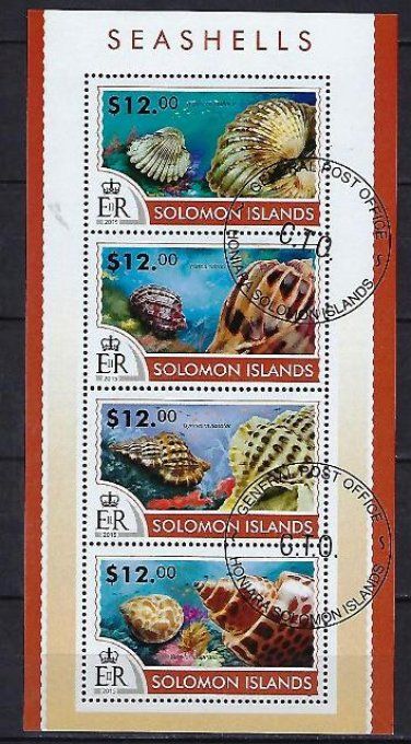 Salomon 2015 (416) série complète de 4 timbres oblitérés