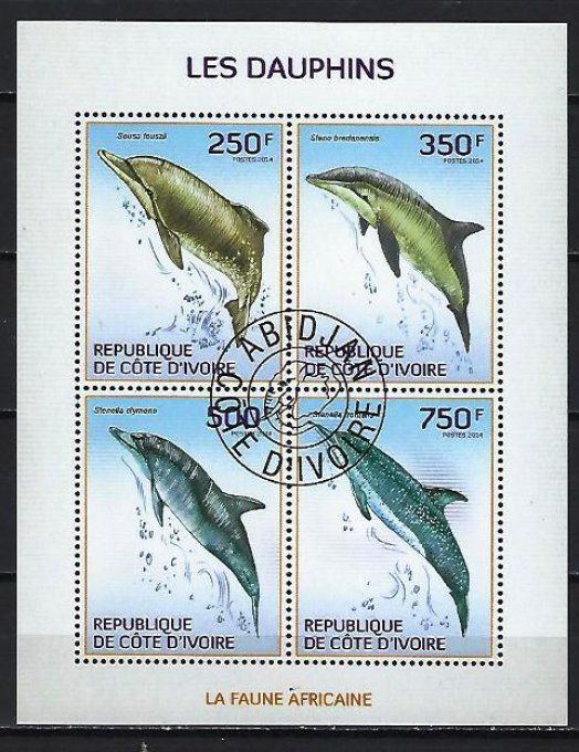 Côte d'Ivoire 2014 (424) série complète de 4 timbres oblitérés