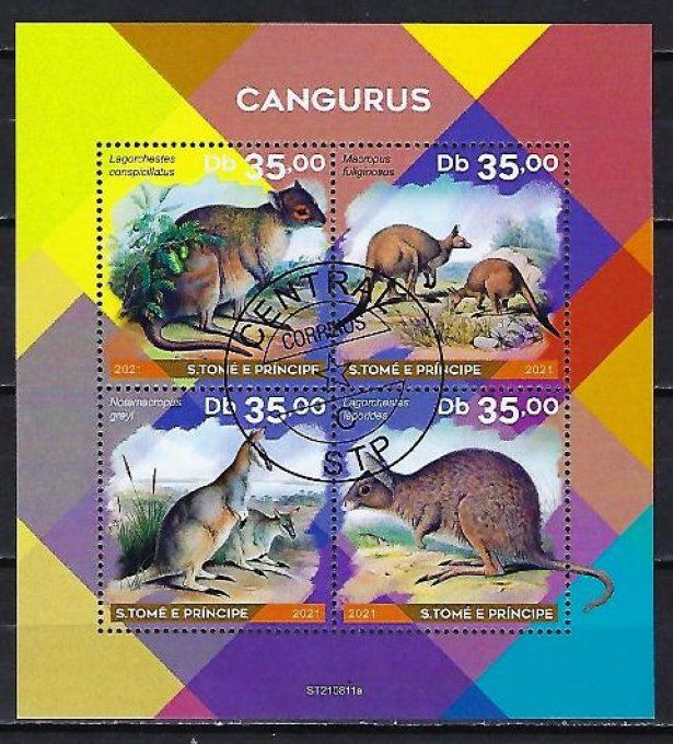 Saint Thomas et Prince 2021 (430) série complète de 4 timbres oblitérés