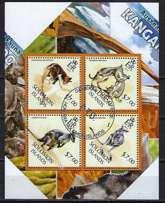 Salomon 2013 (436) série complète de 4 timbres oblitérés