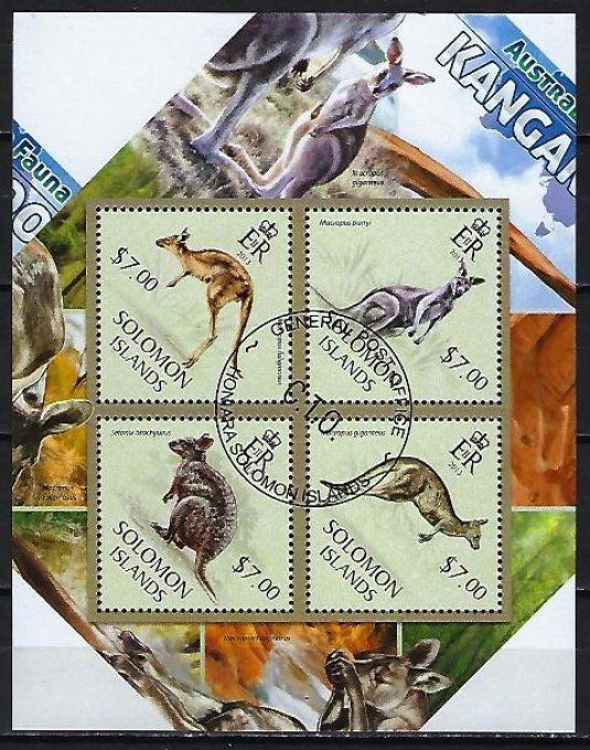 Salomon 2013 (437) série complète de 4 timbres oblitérés