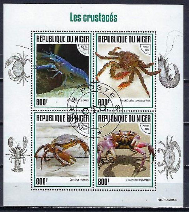 Niger 2019 (440) série complète de 4 timbres oblitérés