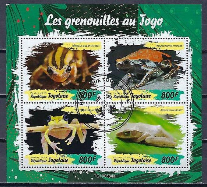Togo 2019 (442) série complète de 4 timbres oblitérés