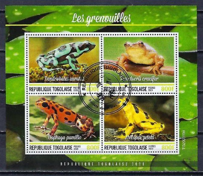 Togo 2020 (443) série complète de 4 timbres oblitérés