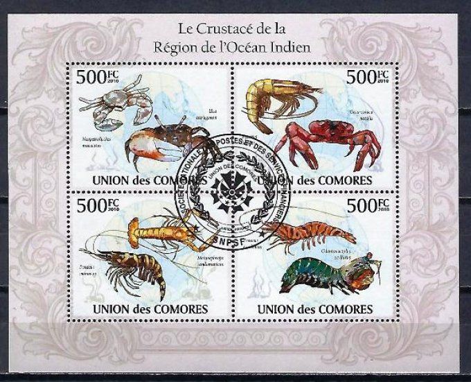 Comores 2009 (444) série complète de 4 timbres oblitérés