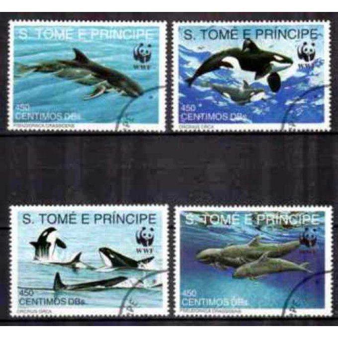 Saint Thomas et Prince 1992 (44) série complète de 4 timbres oblitérés