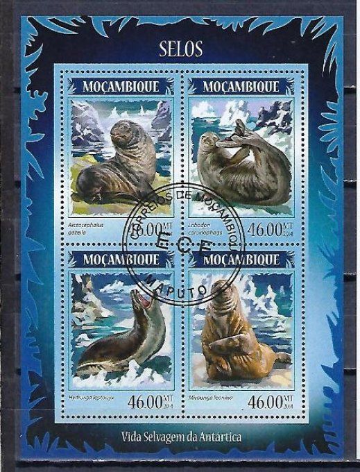 Mozambique 2014 (450) série complète de 4 timbres oblitérés