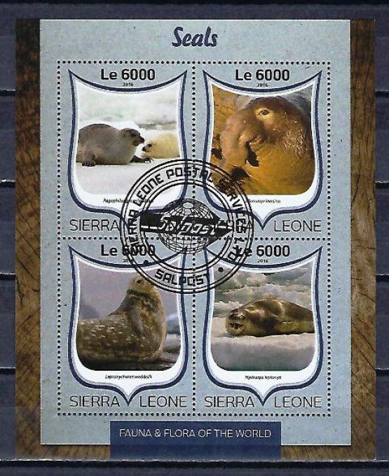 Sierra Leone 2016 (453) série complète de 4 timbres oblitérés