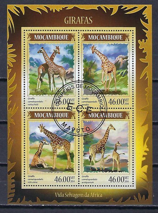 Mozambique 2014 (456) série complète de 4 timbres oblitérés