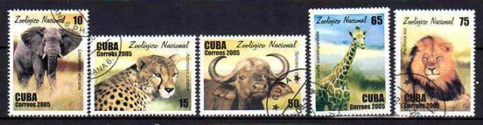 Cuba 2005 (46) série complète de 5 timbres oblitérés