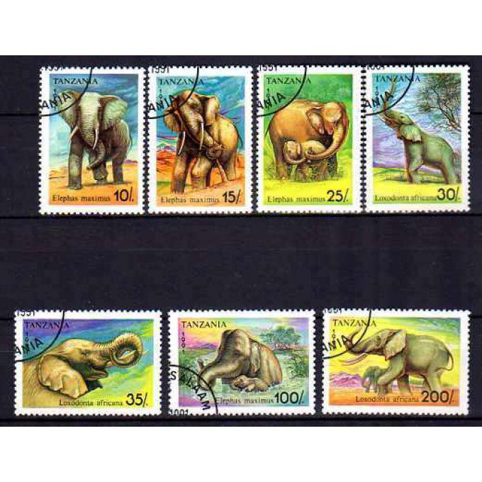 Tanzanie 1991 (49) série complète de 7 timbres oblitérés