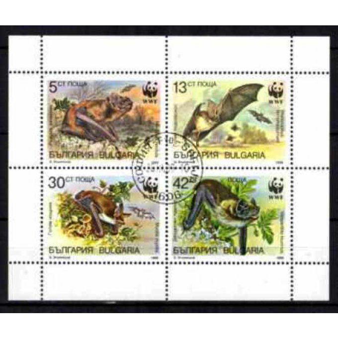 Bulgarie 1989 (55) série complète de 4 timbres oblitérés