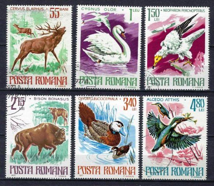 Roumanie 1977 (58) série complète de 6 timbres oblitérés