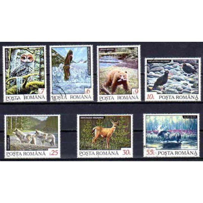 Roumanie 1992 (59) série complète de 7 timbres oblitérés