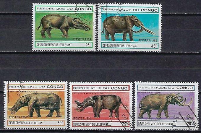 Congo 1994 (608) série complète de 5 timbres oblitérés