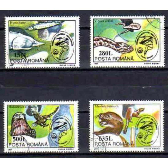 Roumanie 1994 (60) série complète de 4 timbres oblitérés