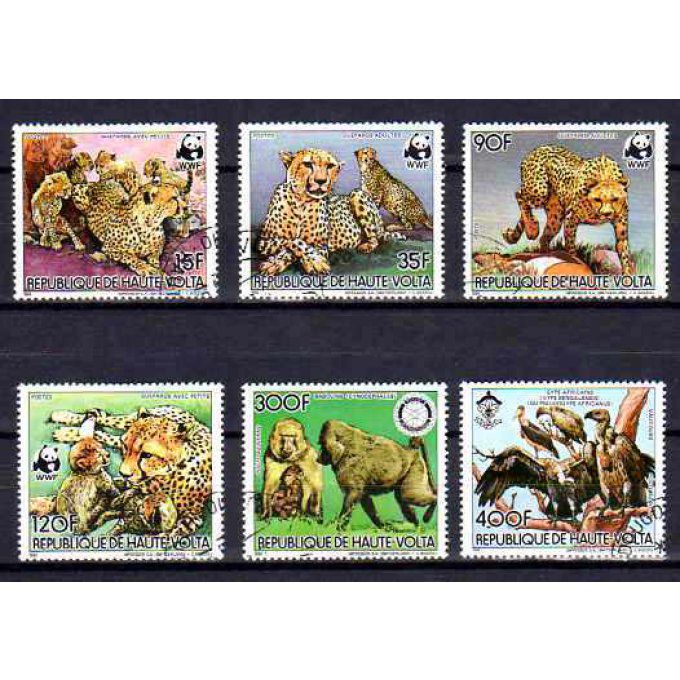 Haute Volta 1984 (76) série complète de 6 timbres oblitérés