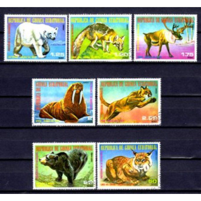 Guinée Equatoriale 1977 (80) série complète de 7 timbres oblitérés