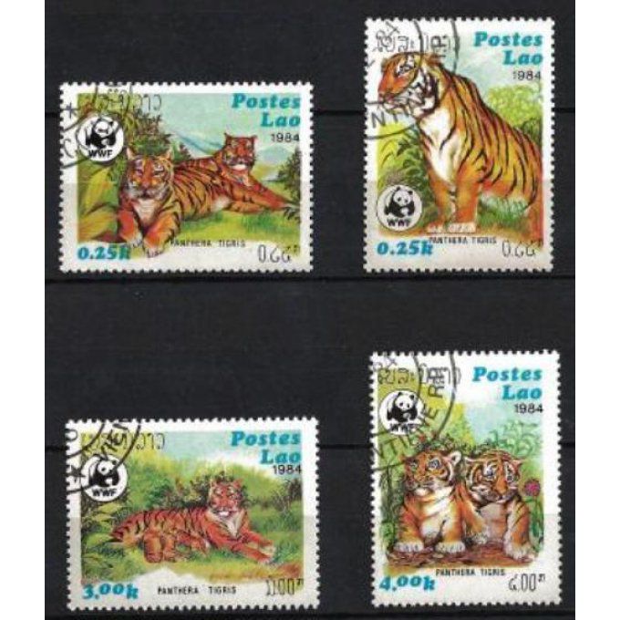 Laos 1994 (81) série complète de 4 timbres oblitérés