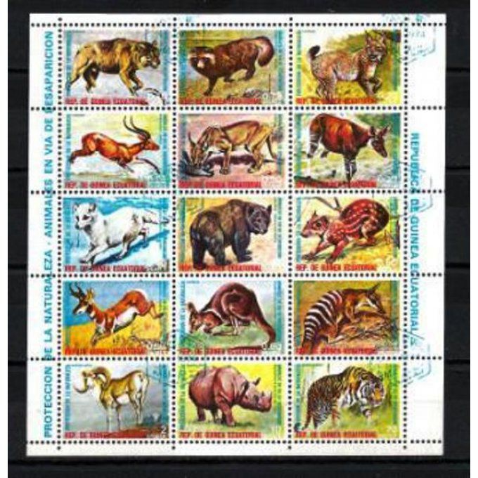 Guinée Equatoriale 1975 (93) série complète de 15 timbres oblitérés