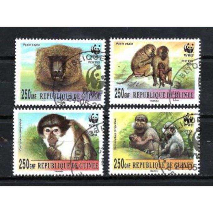 Guinée 2000 (97) série complète de 4 timbres oblitérés