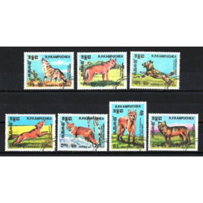 Kampuchea 1984 (98) série complète de 7 timbres oblitérés