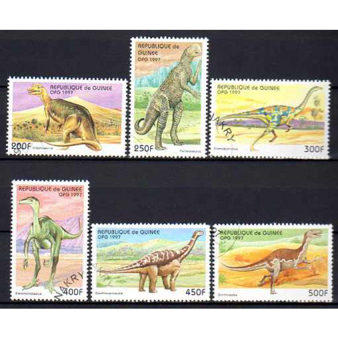 Guinée 1997 (AP12) série complète de 6 timbres oblitérés