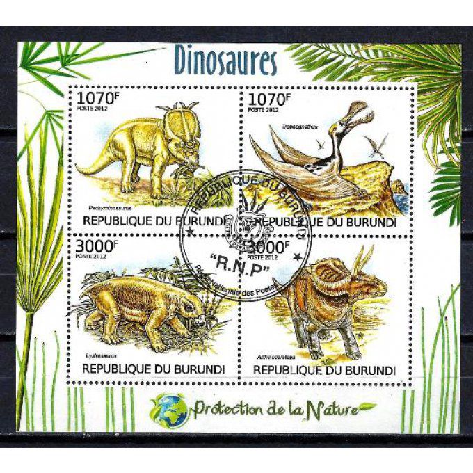 Burundi 2012 (AP37) série complète de 4 timbres oblitérés