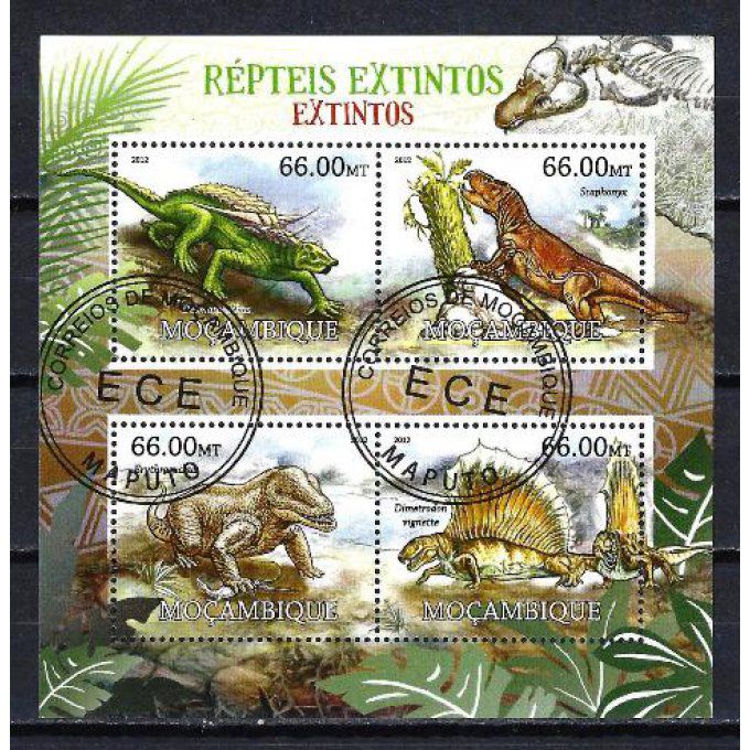 Mozambique 2012 (AP45) série complète de 4 timbres oblitérés