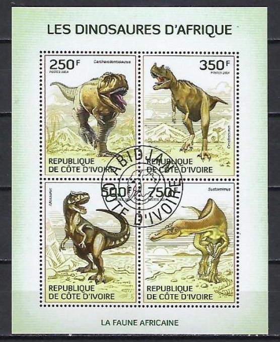 Côte d'Ivoire 2014 (AP53) série complète de 4 timbres oblitérés