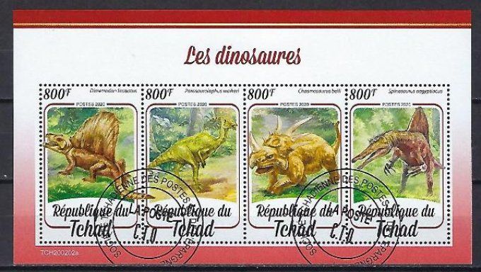 Tchad 2020 (AP58) série complète de 4 timbres oblitérés