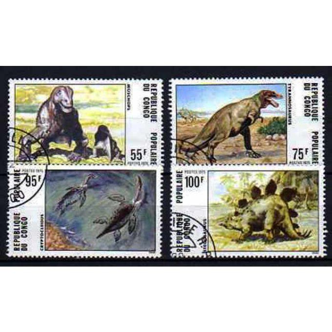 Congo 1975 (AP5) série complète de 4 timbres oblitérés
