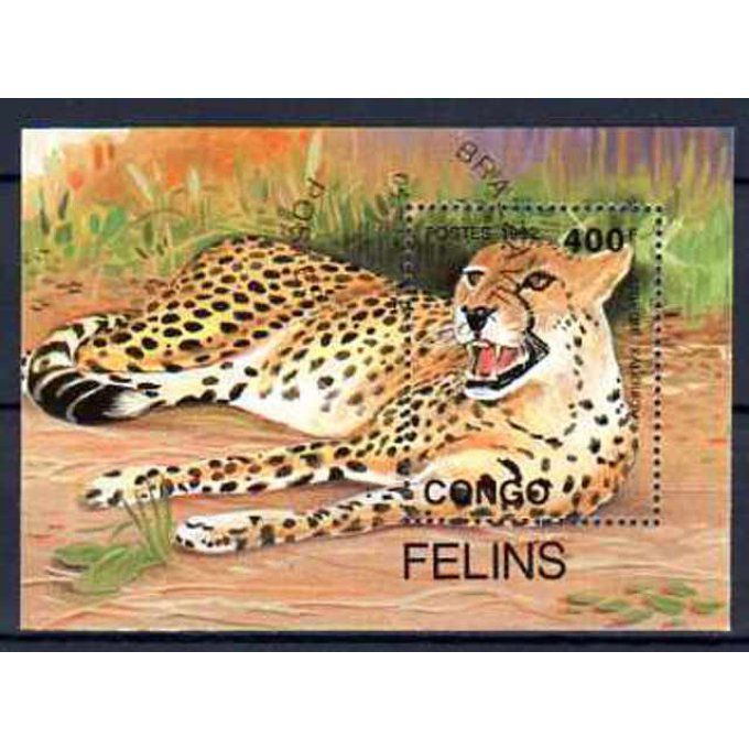 Congo 1992 (11) bloc oblitéré