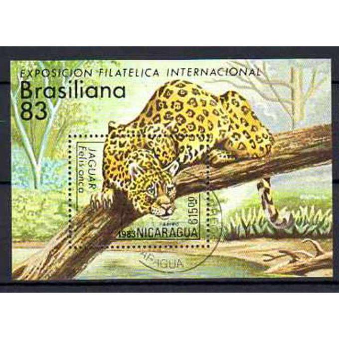 Nicaragua 1983 (24) bloc oblitéré