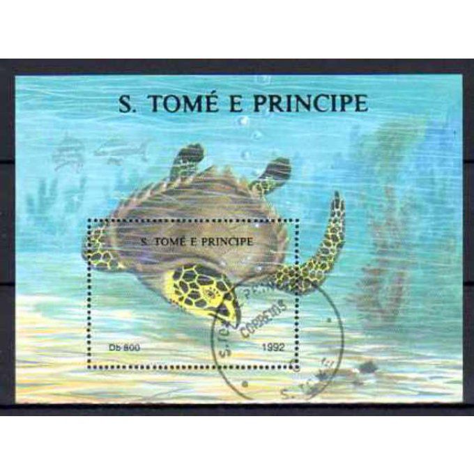 Saint Thomas et Prince 1992 (35) bloc oblitéré