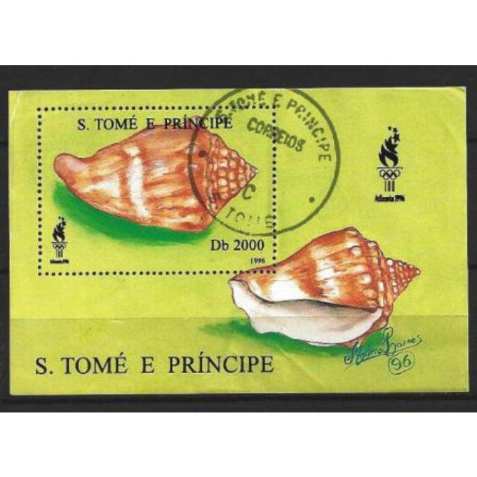 Saint Thomas et Prince 1996 (56) bloc oblitéré