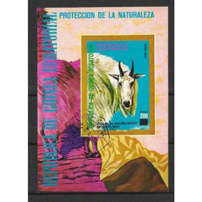 Guinée Equatoriale (64) bloc oblitéré