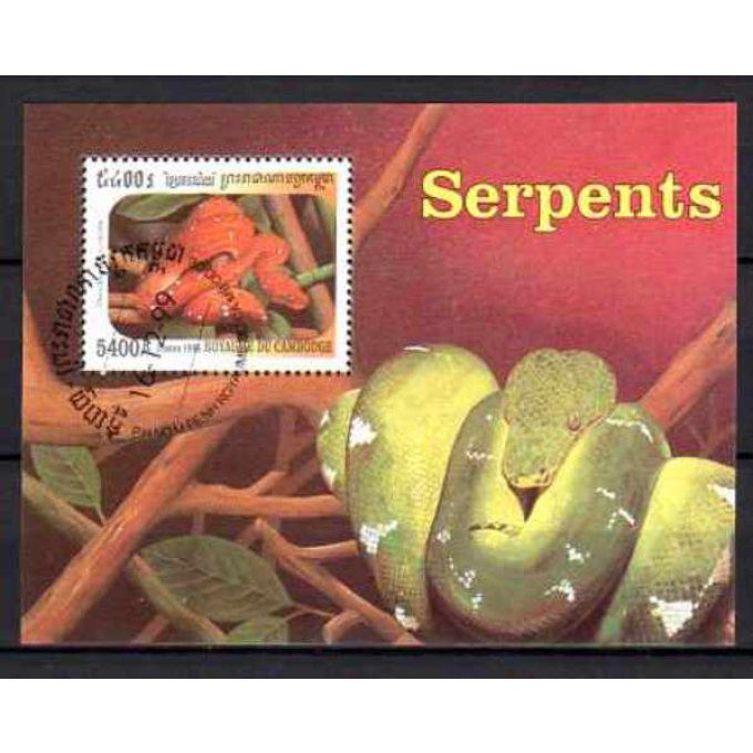 Cambodge 1999 (8) bloc oblitéré