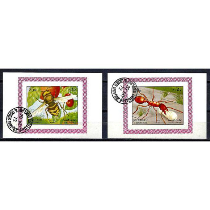 Sarjah (93+94) bloc oblitéré