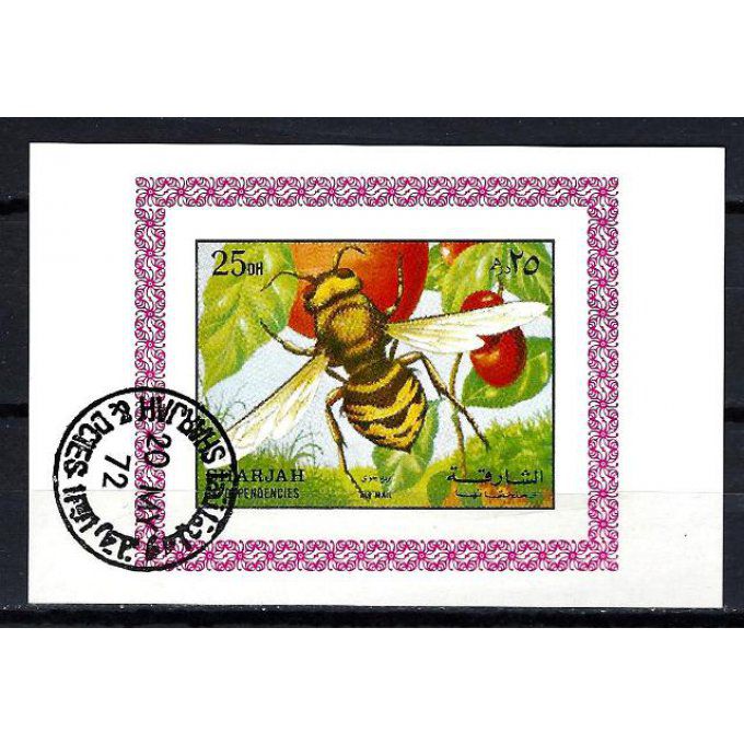 Sarjah (93) bloc oblitéré