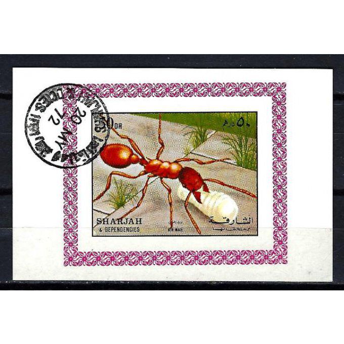 Sarjah (94) bloc oblitéré