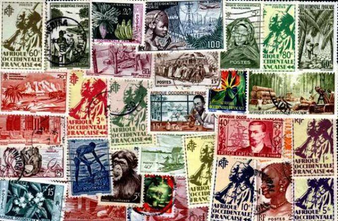Collections de timbres d'Afrique Occidentale Française - AOF